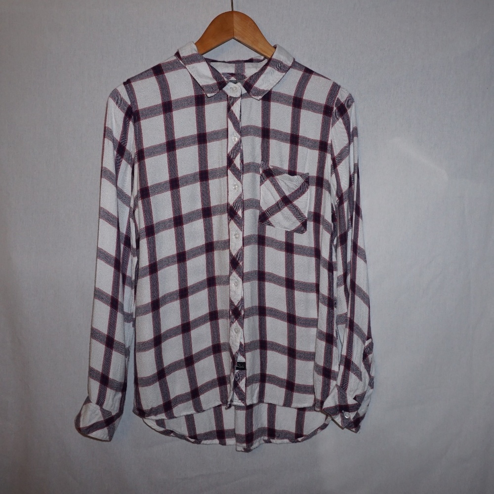 RAILS plaid flannel shirt relaxed fit M B9